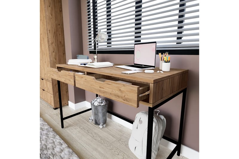 Atlas Skrivbord 55x120 cm - Brun - Möbler - Bord & matgrupp - Kontorsbord - Skrivbord