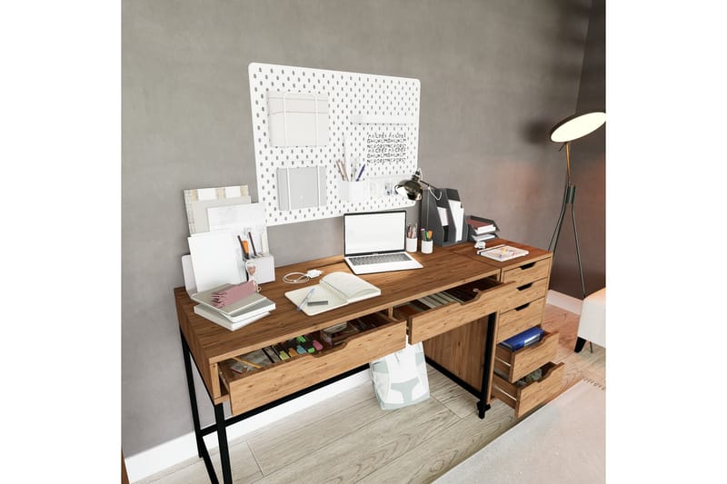 Atlas Skrivbord 55x160 cm - Brun - Möbler - Bord & matgrupp - Kontorsbord - Skrivbord