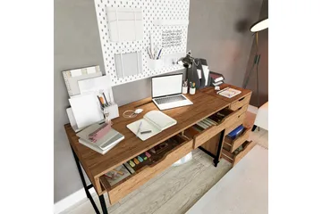 Atlas Skrivbord 55x160 cm - Brun - Möbler - Bord & matgrupp - Kontorsbord - Skrivbord