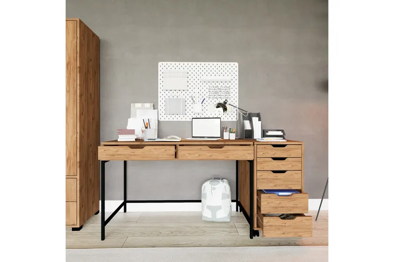 Atlas Skrivbord 55x160 cm - Brun - Möbler - Bord & matgrupp - Kontorsbord - Skrivbord