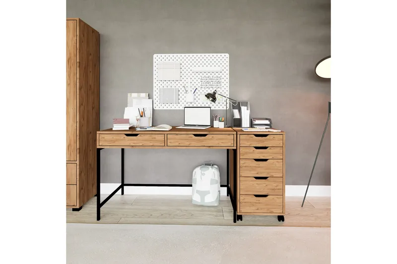 Atlas Skrivbord 55x160 cm - Brun - Möbler - Bord & matgrupp - Kontorsbord - Skrivbord