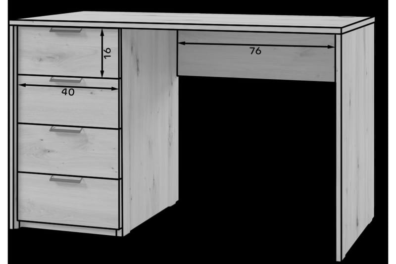 Barold Skrivbord 120x60 cm - Vit - Möbler - Bord & matgrupp - Kontorsbord - Skrivbord