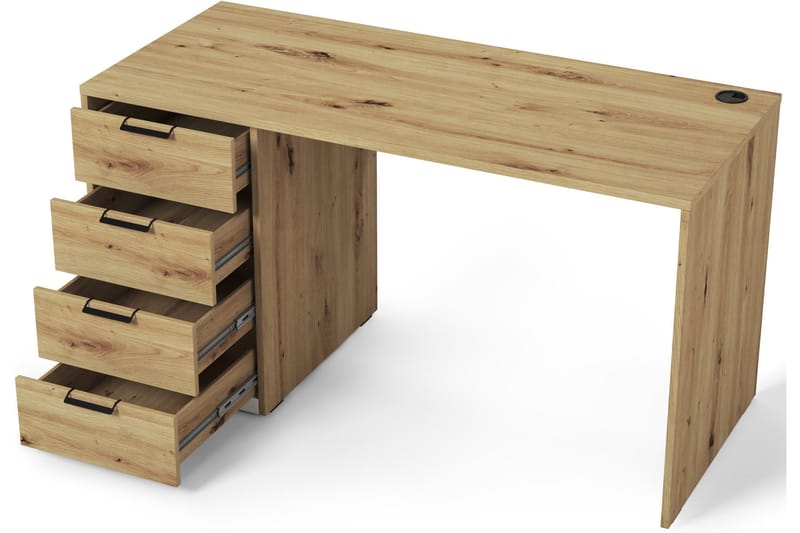 Barold Skrivbord 140x60 cm - Brun - Möbler - Bord & matgrupp - Kontorsbord - Skrivbord