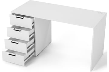 Barold Skrivbord 140x60 cm - Vit - Möbler - Bord & matgrupp - Kontorsbord - Skrivbord