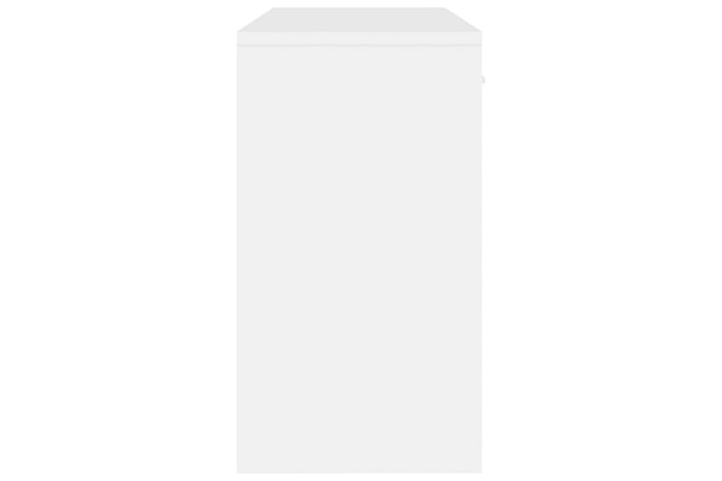 beBasic Skrivbord lådor & skåp vit högglans 100x40x73cm konstruerat trä - White - Skrivbord - Datorbord