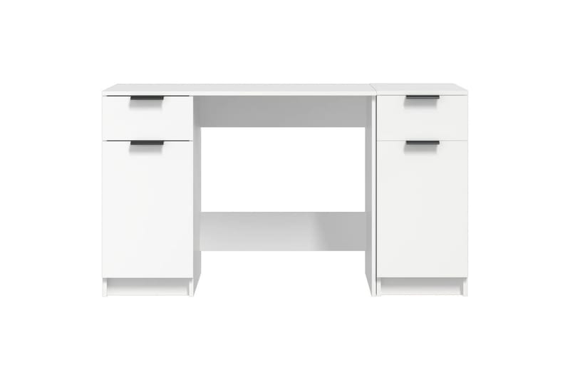 beBasic Skrivbord med hurts vit konstruerat trä - White - Skrivbord - Datorbord