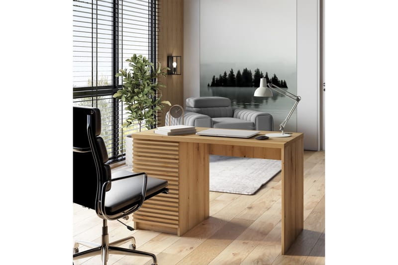 Bisett Skrivbord 140x60 cm - Brun - Möbler - Bord & matgrupp - Kontorsbord - Skrivbord