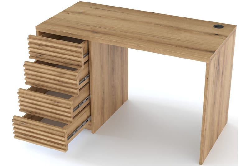 Bisett Skrivbord 140x60 cm - Brun - Möbler - Bord & matgrupp - Kontorsbord - Skrivbord