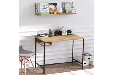 Cadris Skrivbord 60x100 cm - Ek/Svart - Möbler - Bord & matgrupp - Kontorsbord - Skrivbord