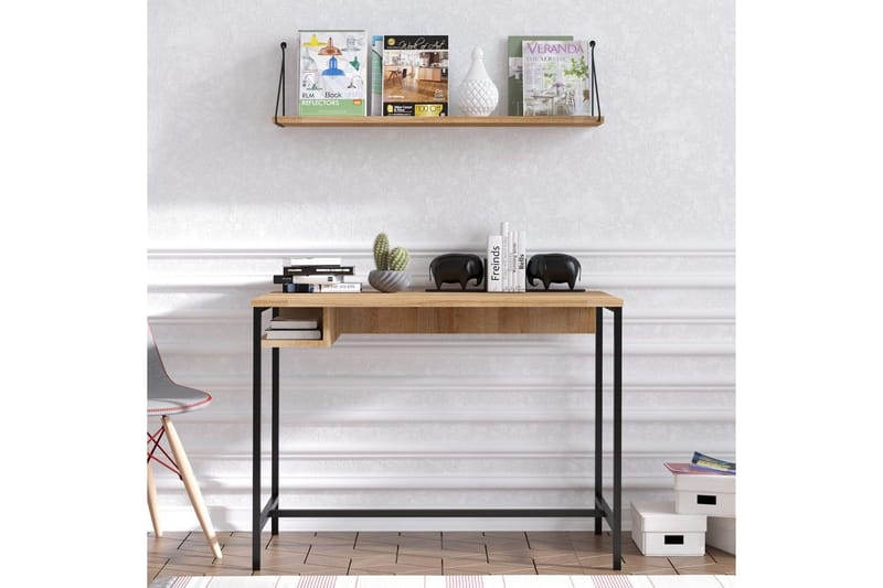 Cadris Skrivbord 60x100 cm - Ek/Svart - Möbler - Bord & matgrupp - Kontorsbord - Skrivbord