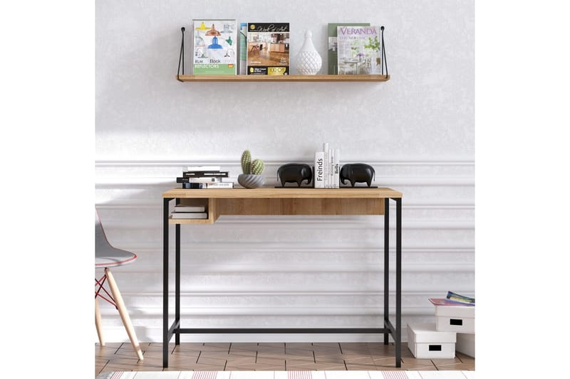 Cadris Skrivbord 60x100 cm - Ek/Svart - Möbler - Bord & matgrupp - Kontorsbord - Skrivbord