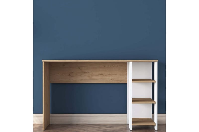 Caeton Skrivbord 45x120 cm - Rödfärgat trä/Vit - Möbler - Bord & matgrupp - Kontorsbord - Skrivbord