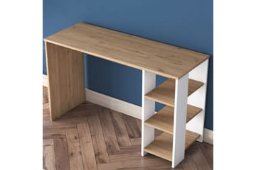 Caeton Skrivbord 45x120 cm - Rödfärgat trä/Vit - Möbler - Bord & matgrupp - Kontorsbord - Skrivbord