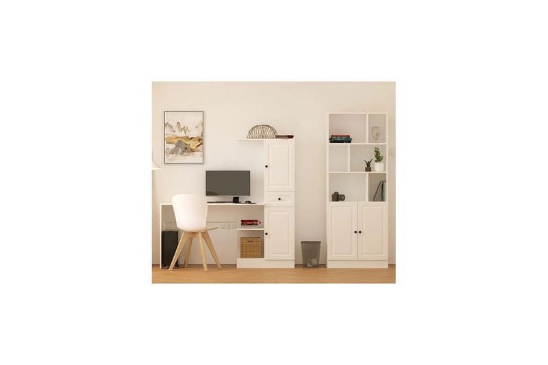 Ceyron Skrivbord 40x155 cm - Matt Vit - Möbler - Bord & matgrupp - Kontorsbord - Skrivbord