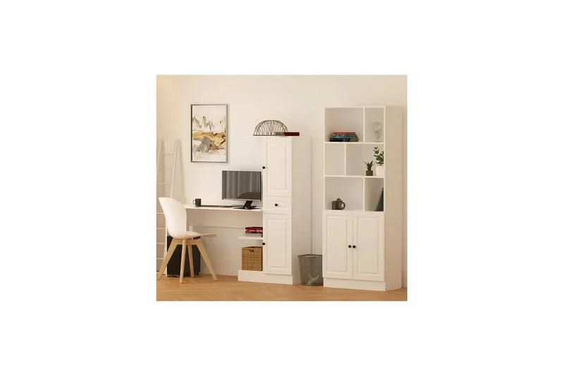 Ceyron Skrivbord 40x155 cm - Matt Vit - Möbler - Bord & matgrupp - Kontorsbord - Skrivbord