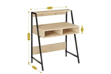 Chass Skrivbord 50x79 cm - Ek/Svart - Möbler - Bord & matgrupp - Kontorsbord - Skrivbord