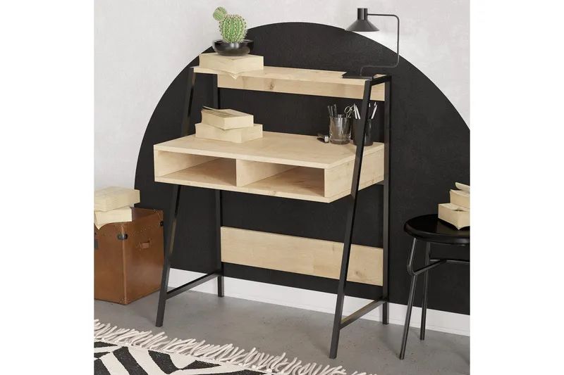 Chass Skrivbord 50x79 cm - Ek/Svart - Möbler - Bord & matgrupp - Kontorsbord - Skrivbord