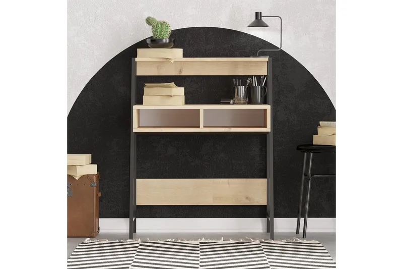 Chass Skrivbord 50x79 cm - Ek/Svart - Möbler - Bord & matgrupp - Kontorsbord - Skrivbord