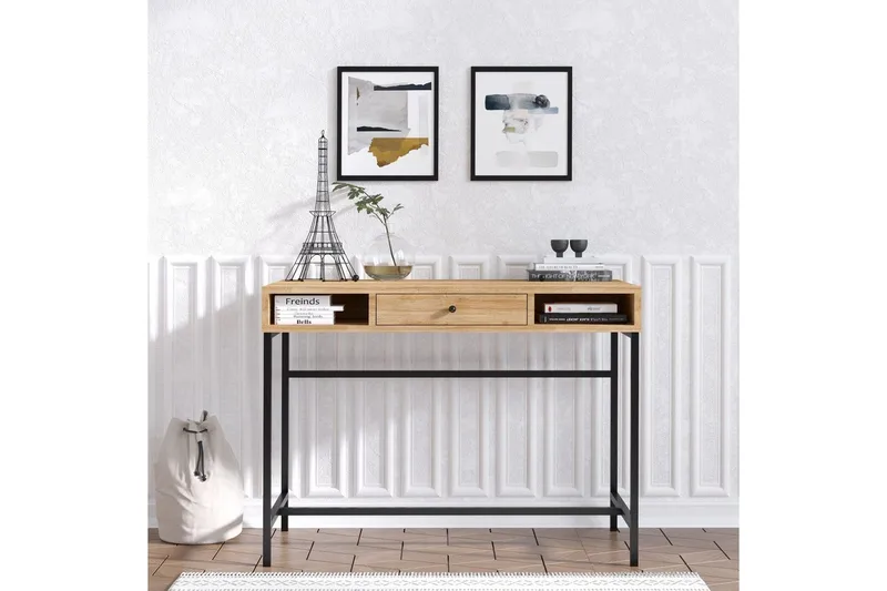 Cladells Skrivbord 60x100 cm - Ek/Svart - Möbler - Bord & matgrupp - Kontorsbord - Skrivbord