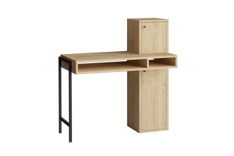 Dora Skrivbord 45x102 cm - Svart/Mediumfärgat trä - Möbler - Bord & matgrupp - Kontorsbord - Skrivbord