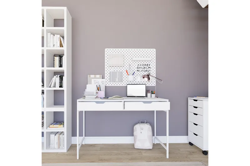 Durusu Skrivbord 55x120 cm - Vit - Möbler - Bord & matgrupp - Kontorsbord - Skrivbord