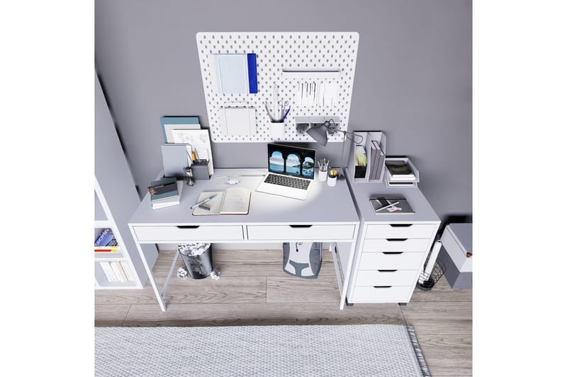 Durusu Skrivbord 55x120 cm - Vit - Möbler - Bord & matgrupp - Kontorsbord - Skrivbord