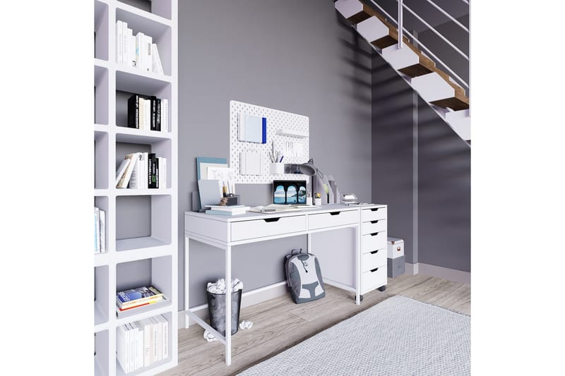 Durusu Skrivbord 55x120 cm - Vit - Möbler - Bord & matgrupp - Kontorsbord - Skrivbord