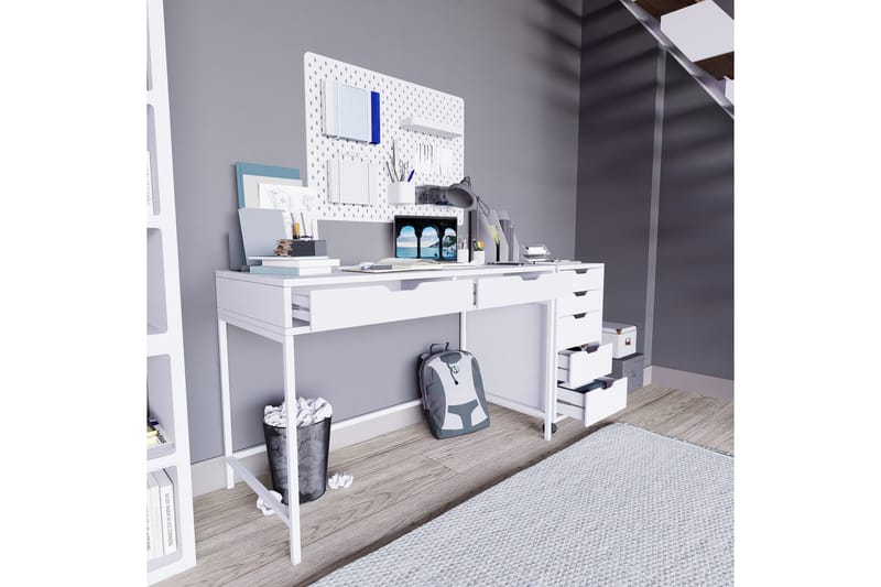 Durusu Skrivbord 55x120 cm - Vit - Möbler - Bord & matgrupp - Kontorsbord - Skrivbord