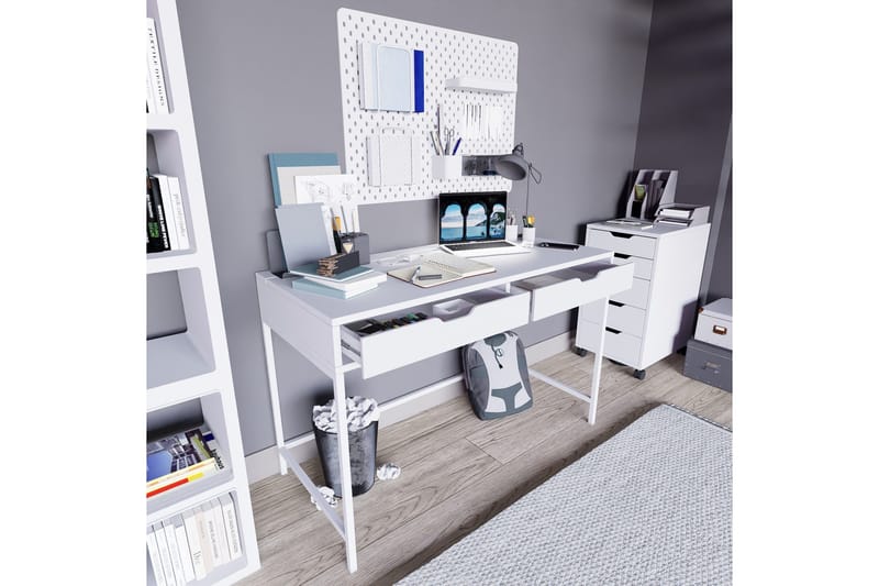 Durusu Skrivbord 55x120 cm - Vit - Möbler - Bord & matgrupp - Kontorsbord - Skrivbord