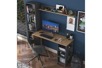 Eireann Skrivbord 45x160 cm - Valnöt/Antracit - Möbler - Bord & matgrupp - Kontorsbord - Skrivbord