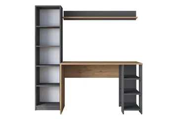 Eireann Skrivbord 45x160 cm - Valnöt/Antracit - Möbler - Bord & matgrupp - Kontorsbord - Skrivbord