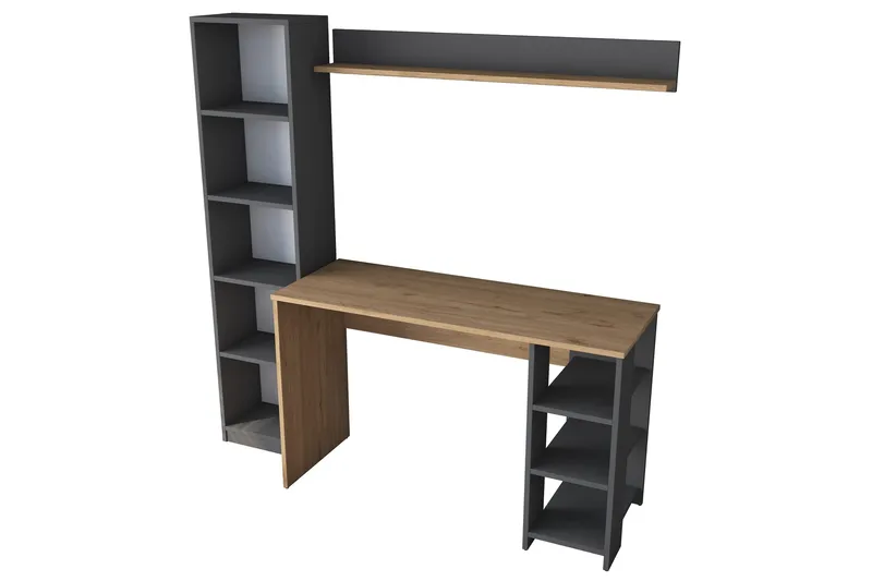 Eireann Skrivbord 45x160 cm - Valnöt/Antracit - Möbler - Bord & matgrupp - Kontorsbord - Skrivbord