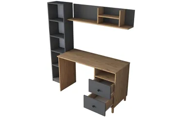 Eireann Skrivbord 50x120 cm - Valnöt/Antracit - Möbler - Bord & matgrupp - Kontorsbord - Skrivbord