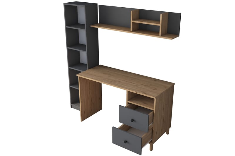 Eireann Skrivbord 50x120 cm - Valnöt/Antracit - Möbler - Bord & matgrupp - Kontorsbord - Skrivbord