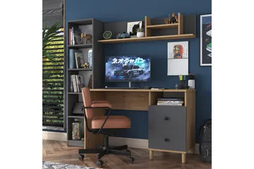 Eireann Skrivbord 50x120 cm - Valnöt/Antracit - Möbler - Bord & matgrupp - Kontorsbord - Skrivbord