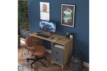 Eireann Skrivbord 50x120 cm - Valnöt/Antracit - Möbler - Bord & matgrupp - Kontorsbord - Skrivbord