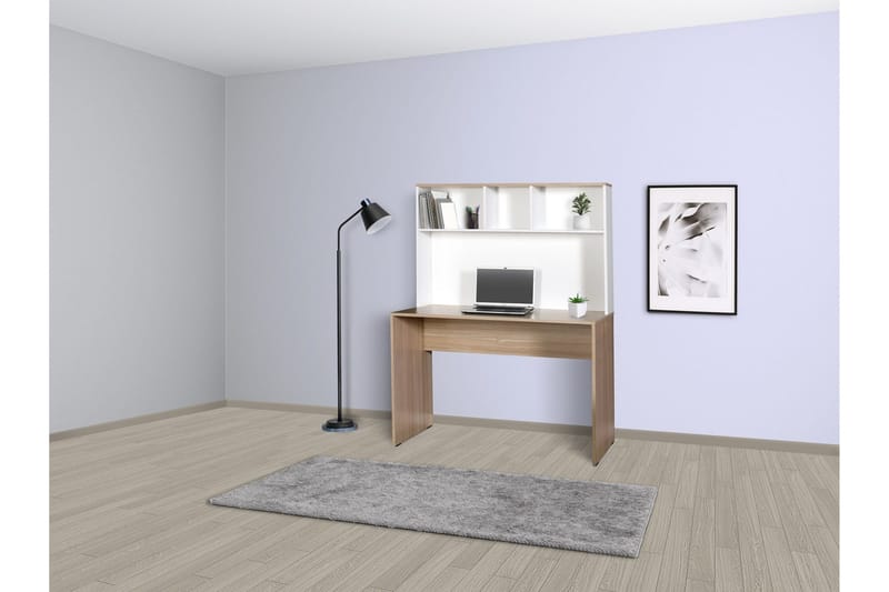 Erez Skrivbord 52x110 cm - Ek/Vit - Möbler - Bord & matgrupp - Kontorsbord - Skrivbord