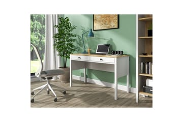 Erlen Skrivbord 60x120 cm - Natur/Vit - Möbler - Bord & matgrupp - Kontorsbord - Skrivbord