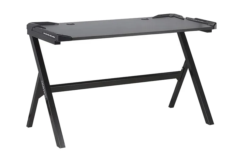 Danvers Gamingbord 120 cm med LED-belysning - Svart/Grå - Möbler - Bord & matgrupp - Kontorsbord - Gamingbord