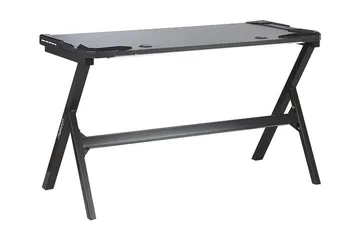 Danvers Gamingbord 120 cm med LED-belysning - Svart/Grå - Möbler - Bord & matgrupp - Kontorsbord - Gamingbord