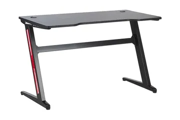 Darfur Gamingbord 120 cm med LED-belysning - Grå/Svart - Möbler - Bord & matgrupp - Kontorsbord - Gamingbord