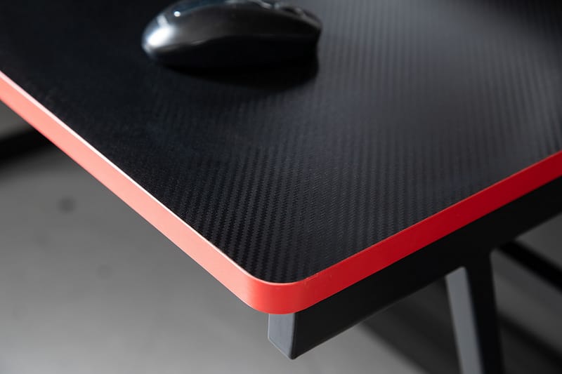 Gamingbord Fother 120 cm - Svart/Röd - Gamingbord