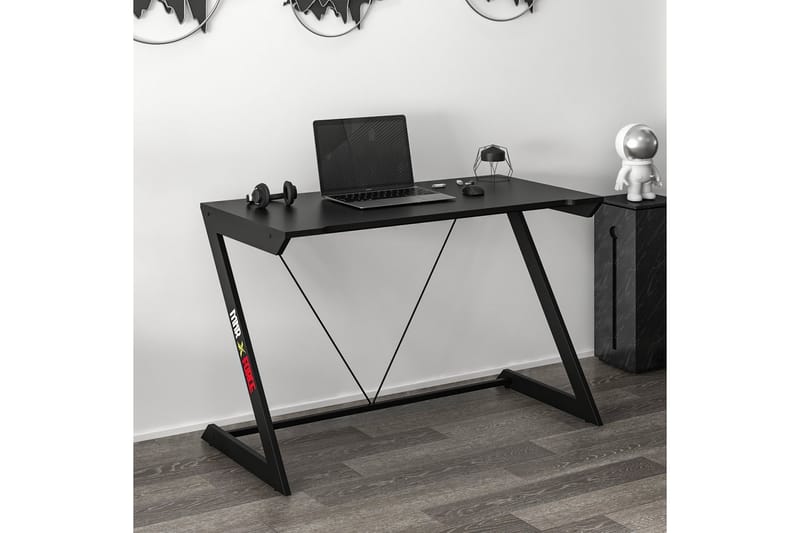 Gamingbord Zoned 120 cm - Svart - Gamingbord