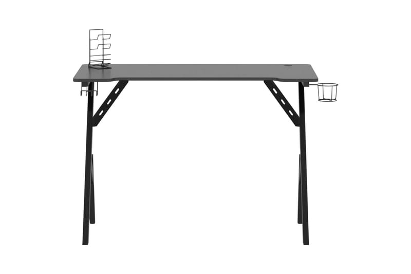 Gamingskrivbord med Y-formade ben svart 110x60x75 cm - Svart - Gamingbord
