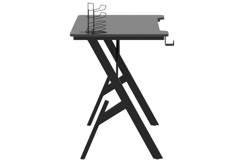 Gamingskrivbord med Y-formade ben svart 110x60x75 cm - Svart - Gamingbord