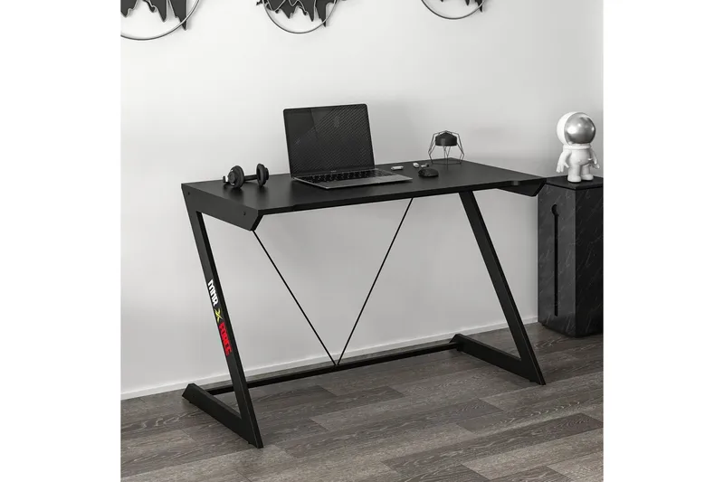 Zoned Gamingbord 120 cm, Svart