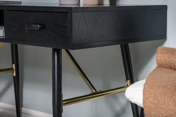 Gold Skrivbord 110 cm - Svart - Möbler - Bord & matgrupp - Kontorsbord - Datorbord