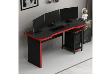 Hind Gamingbord 150x60 cm - Svart/Röd - Möbler - Bord & matgrupp - Kontorsbord - Gamingbord