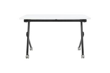 Hopfällbart skrivbord Bendi Vit/Svart, 120x60x75 cm - Vit/Svart, 120x60x75 cm - Möbler - Bord & matgrupp - Kontorsbord - Skrivbord