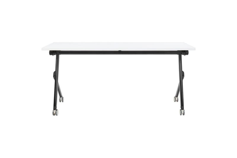 Hopfällbart skrivbord Bendi Vit/Svart, 160x60x75 cm - Vit/Svart, 160x60x75 cm - Möbler - Bord & matgrupp - Kontorsbord - Skrivbord